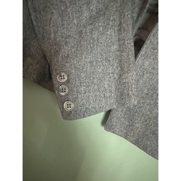 The Villager Blazer Women’s 12 Gray Wool Blend Preppy Academia Old Money Classic - Picture 5 of 8